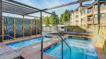 Slopeside pool and hot tubs