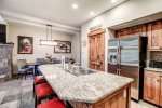 Additional bar seating at kitchen island