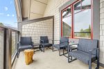 Outdoor balcony with plenty of seating