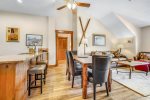 Dining area and breakfast bar