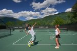 Tennis courts on site