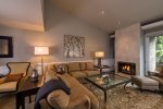 Each condo features fireplace, dining area, sofa bed, balcony and fully equipped kitchens