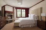 Separate Bedroom with King and Gas Fireplace