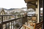 Gorgeous ski resort views from private balcony