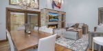 Stone fireplace
