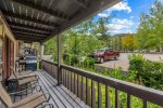 Private expansive balcony with bbq grill