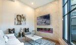 Gas Fireplace with views of Vail Village