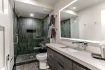 Bedroom 4 Ensuite Bath with Single Vanity and Walk In Shower