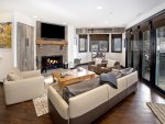 Relax by the fireplace