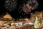 Fireworks illuminate the sky 