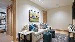 The den can be used as a media room or extra bedroom