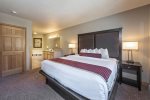 One-bedroom residences feature a king bed