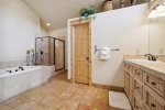 Primary Bathroom with Separate Jacuzzi Tub