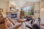 This multi-level four-bedroom townhome features a spacious layout