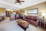 Fireplace and Open Living Space
