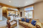 Game Room - Gas fireplace, pool table, Pop-A-Shot basketball game, darts board, wet bar with small refrigerator, dishwasher & microwave
