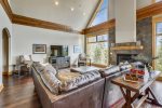 Gas fireplace - Living Area main level & Family / Game Room lower level