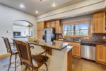 Kitchen- Island with 2 barstools