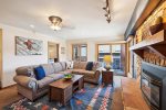 Living Room  Sleeper Sofa, Flat Screen Television, Gas Fireplace