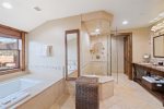 Attached Bathroom - Separate soaking tub 