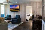 Each condo features fireplace, dining area, sofa bed, balcony and fully equipped kitchens
