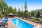Lounge by the pool summer or winter