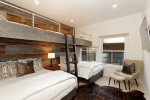 Fourth bedroom offers 2 bunk beds  Twin over full  