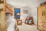 Sixth bedroom offers twin over queen bunk bed -  101 Park Ave - Aspen CO