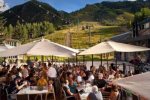 Outdoor dining at the base of Aspen Mountain 