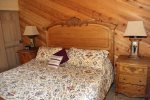 Mammoth Condo Rental Wildflower 48- Second bedroom with comfy king size bed