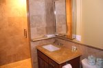 Mammoth Condo Rental Aspen Creek 117: Second bathroom with large walk-in shower