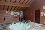 Spa Area - Woodlands Mammoth Lakes Rentals