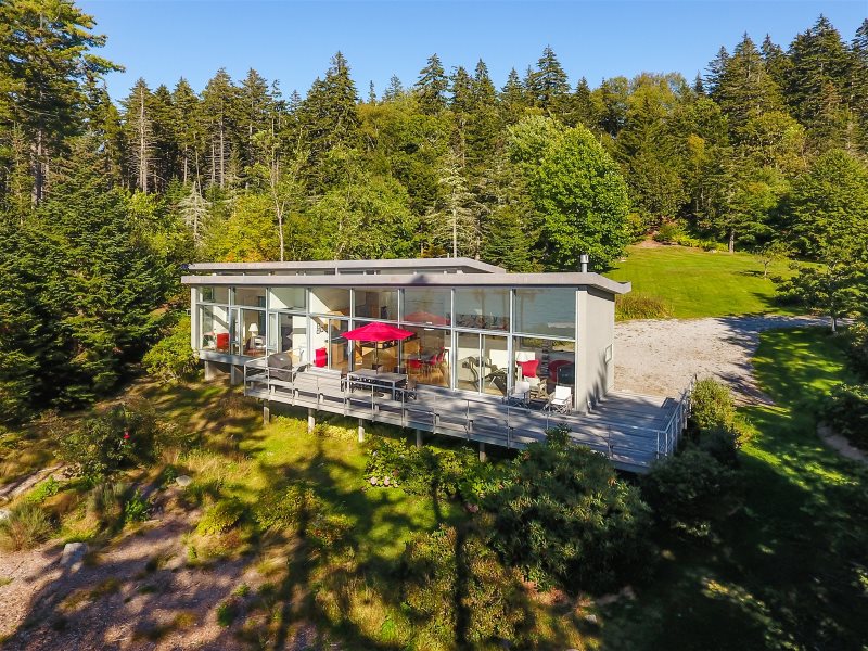 Glass House On The Water In Maine Vacation Rental Property