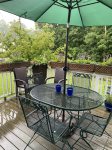 Back deck outdoor dining area