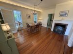 Dining Room. Guests do not have access to the fireplace.