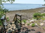 Overlooking Penobscot Bay - The shore in front of the cottage is accessed by stairs