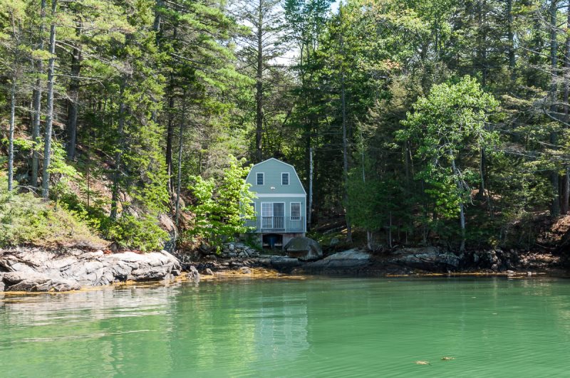 Sunset Cottage Boat House On the Water in Maine Vacation Rental Property