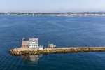 You can see the Rockland Breakwater Lighthouse from house clear as day
