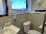 Lower level shared guest bathroom