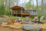 Overlook at Lake Burton - Modern rustic home with hot tub, fire pit, and beautiful views of Lake Burton