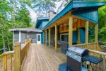 Deck with grill