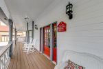 Front porch with rockers to relax