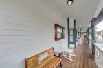 Front porch with rocking chairs 