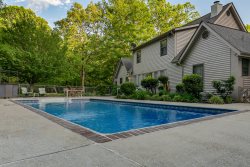 Poolside Escape - Luxurious home with private pool, pool house, hot tub, & game room in downtown Helen