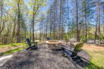 Firepit with Adirondack Chairs