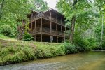 Wine Down the River - Secluded waterfront cabin with multiple decks overlooking Town Creek