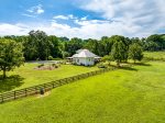 View of home & fenced pasture