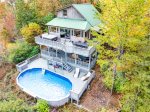 House & pool view 