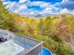 View from upper deck with hot tub