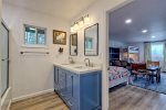 Guest Bathroom with Double Sinks